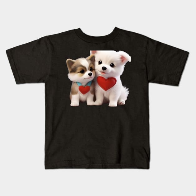 Unleash the Dog Lover Within: Pawsome Pups & Woof-tastic Decor Kids T-Shirt by benzshope